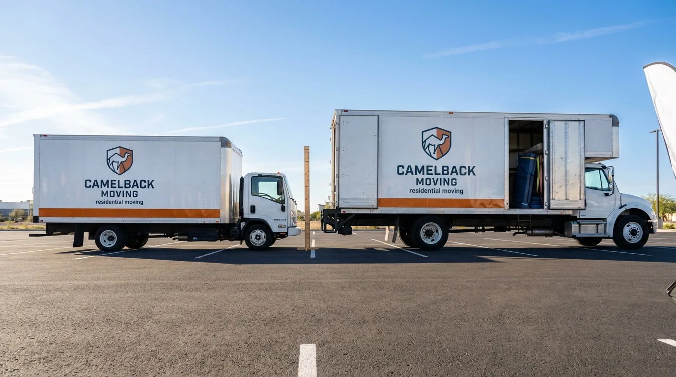 Moving truck size capacity guide in Camden